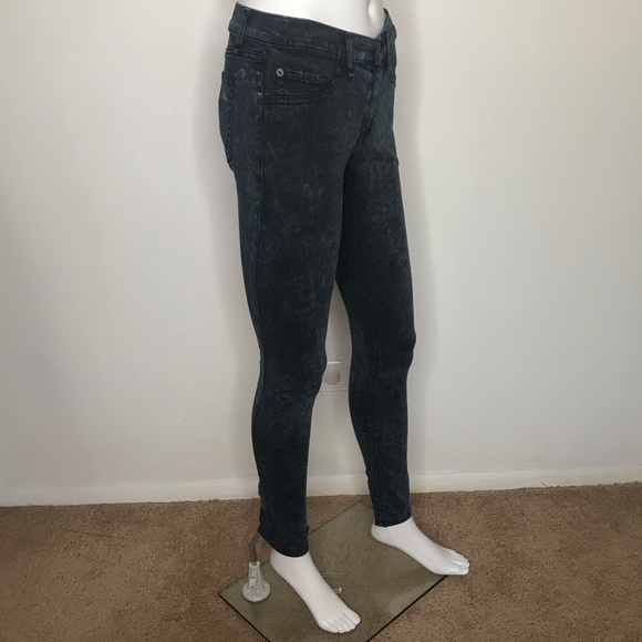 Rag & Bone Navy Blue Tie Dye Jeans Leggings 25 - Picture 5 of 8